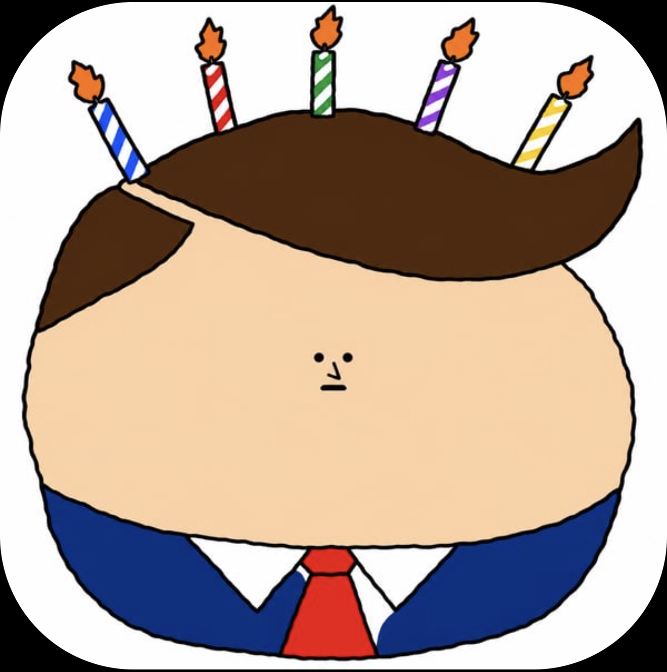 Charlie Kirk with birthday candles in his hair